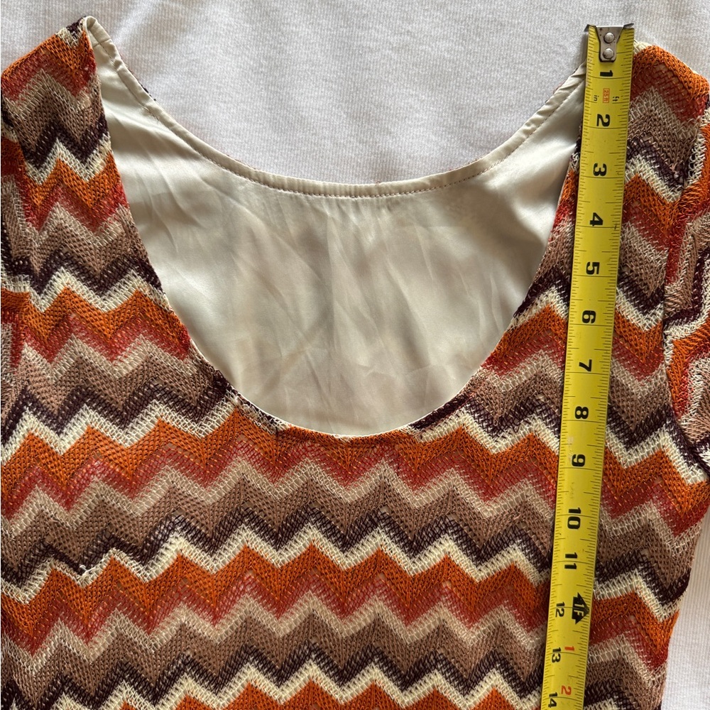 Chevron Patterned Knit Top - image 6